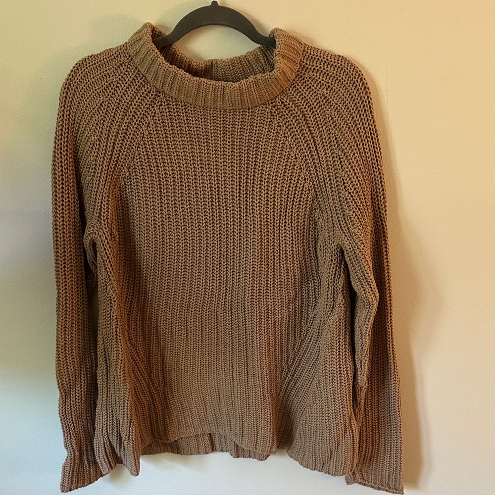 Goodthreads Beige Cable Knit Pullover